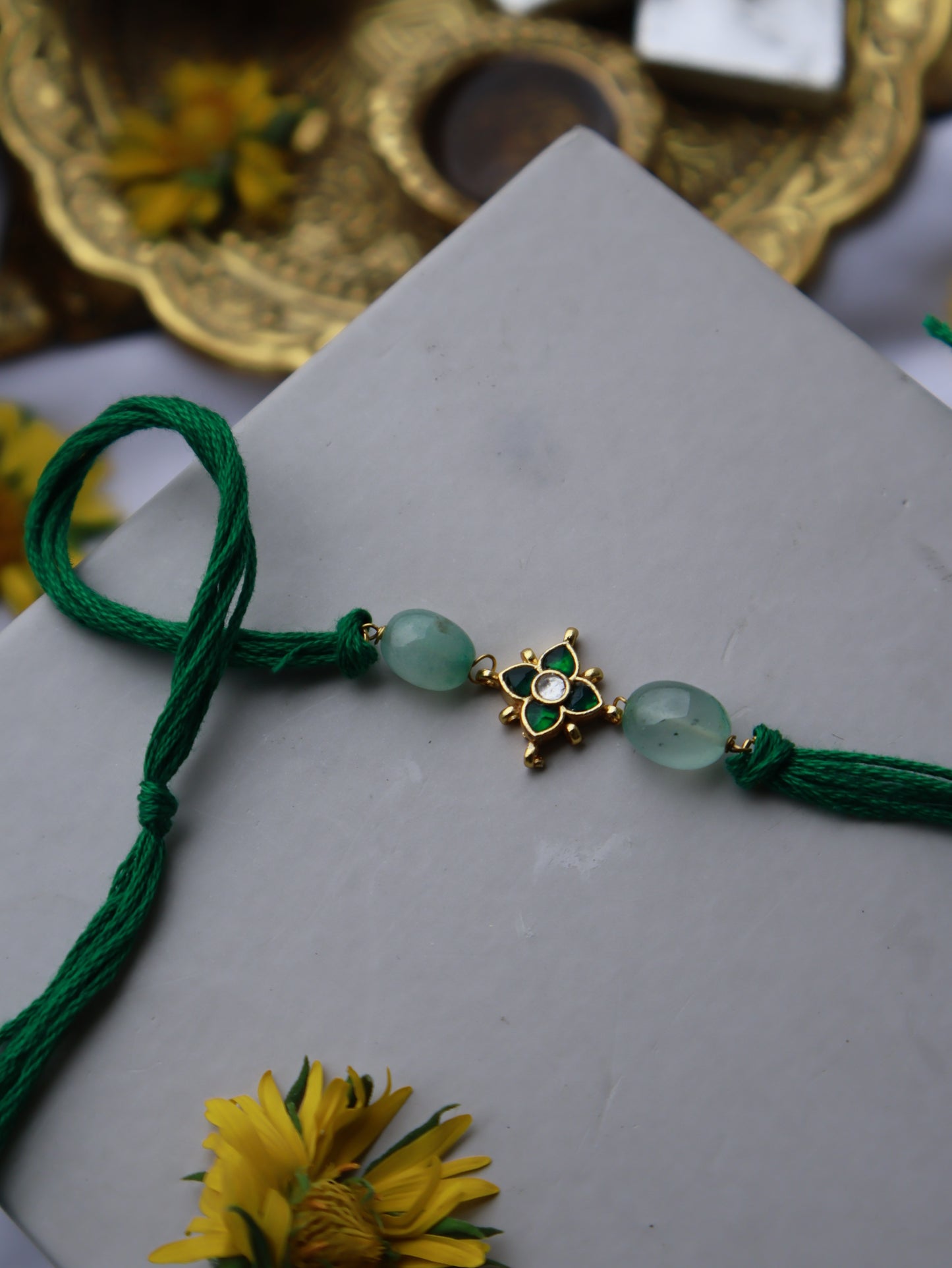Ankuk Green Rakhi