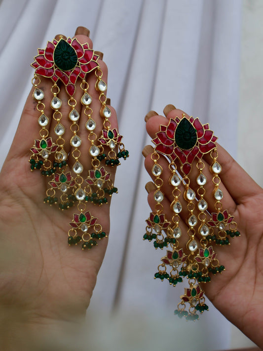 Yuva Pink Lotus Earrings