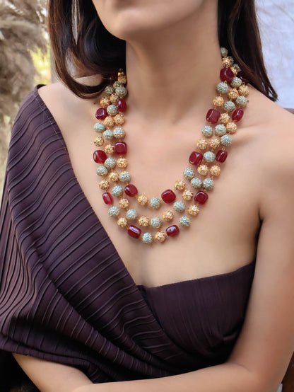 Zubia Multicolored Boho Necklace