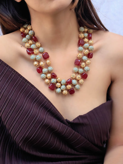 Zubia Multicolored Boho Necklace