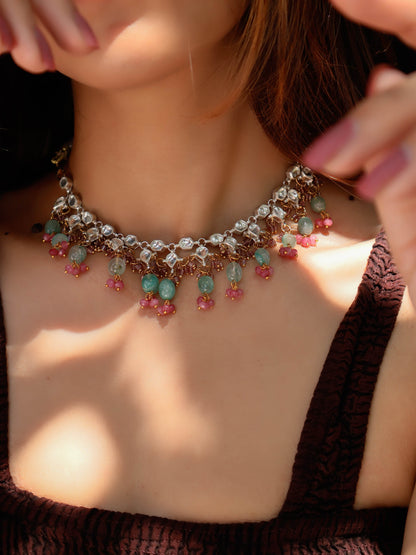 Alina Multicolored Kundan Necklace