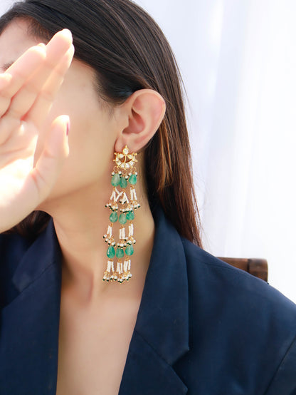 Asar Green Earrings