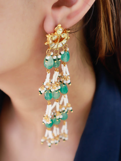 Asar Green Earrings