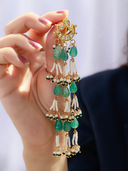 Asar Green Earrings