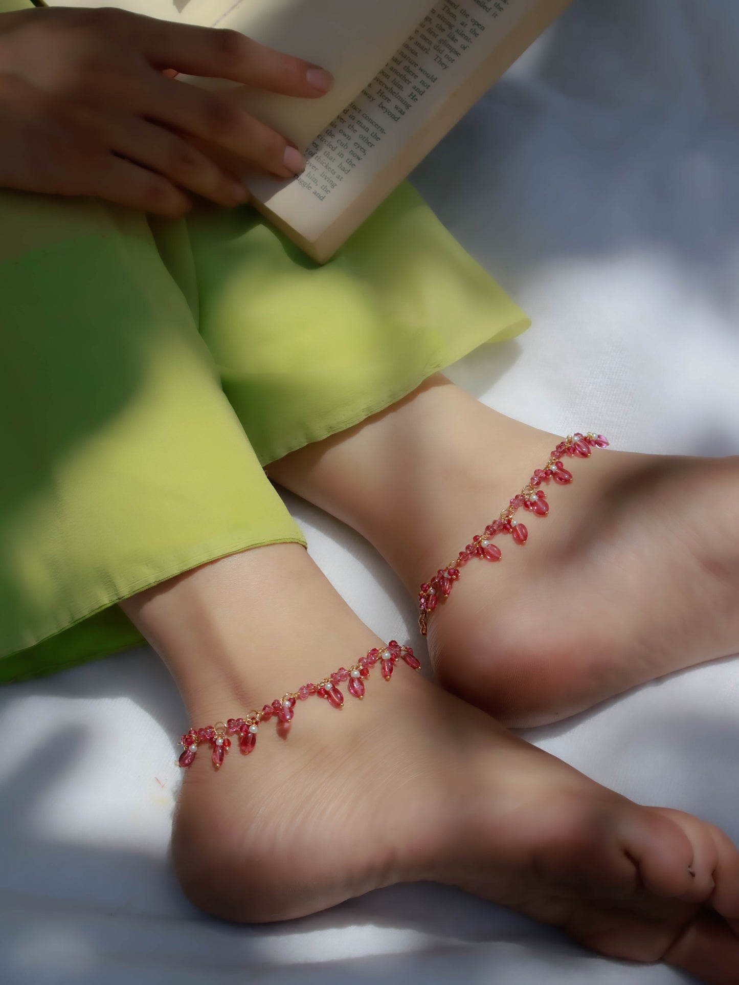 Hiza Pink Anklets