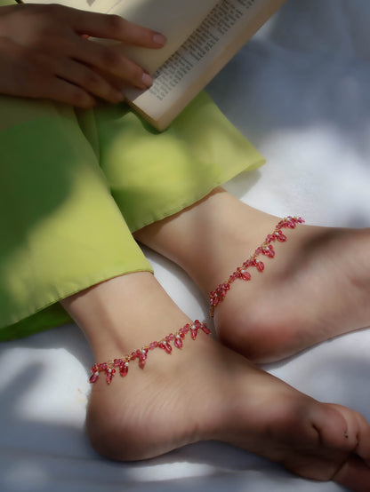 Hiza Pink Anklets