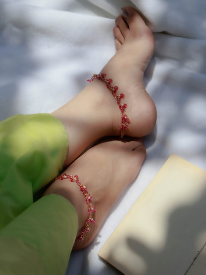 Hiza Pink Anklets