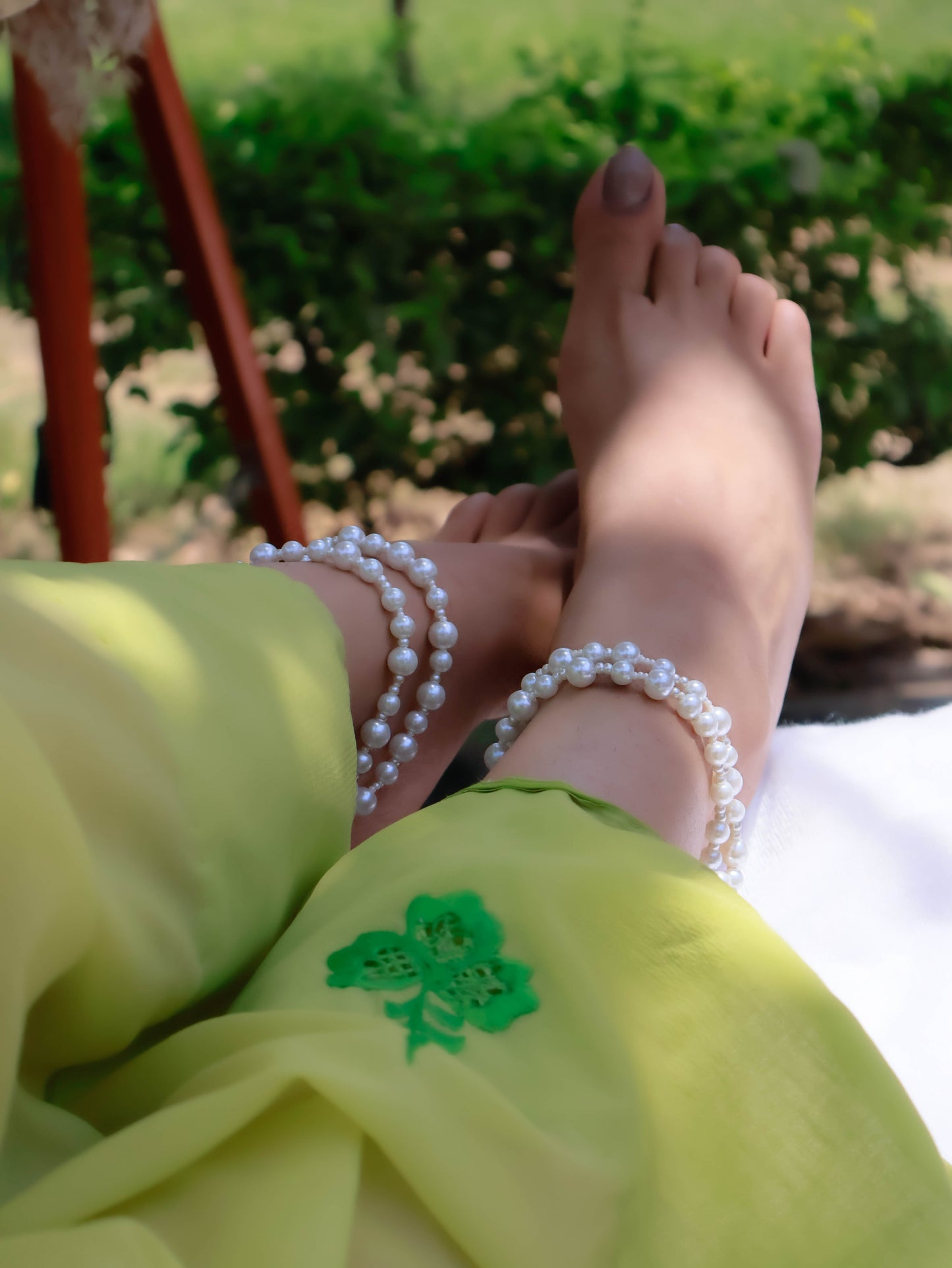 Kruti Pearls Anklets- Pair of 2