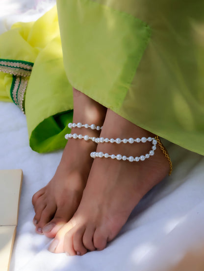 Kruti Pearls Anklets- Pair of 2