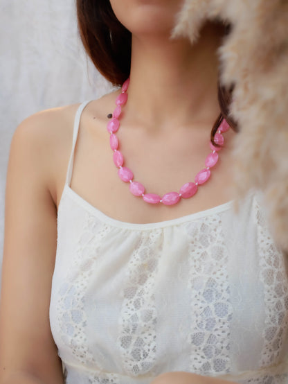 Cerel Pink Long Necklace