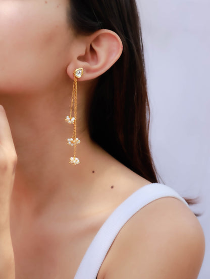 Zia Kundan Dangler Earrings