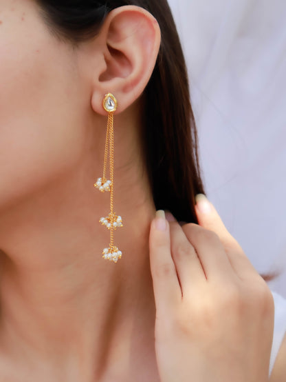 Zia Kundan Dangler Earrings