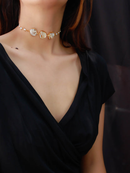 Ivy Baroque Pearls Choker Necklace