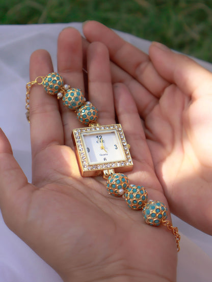 Amala Turquoise Wrist Watch