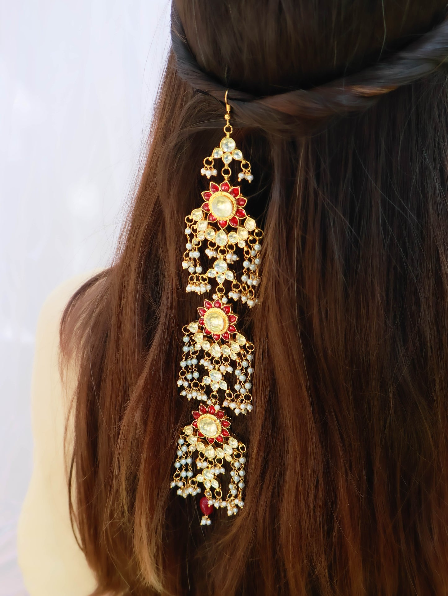 Innessa Kundan and Pearl Hair Pin