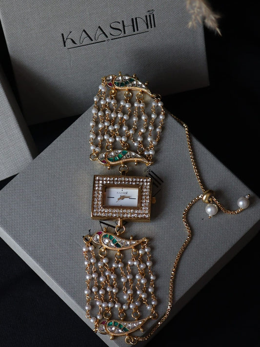 Jigna Kundan Wrist Watch
