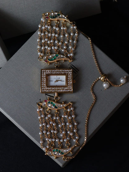 Jigna Kundan Wrist Watch