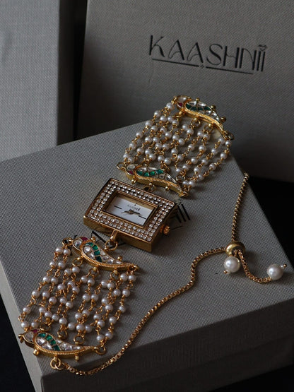 Jigna Kundan Wrist Watch