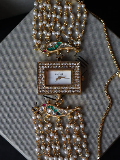 Jigna Kundan Wrist Watch