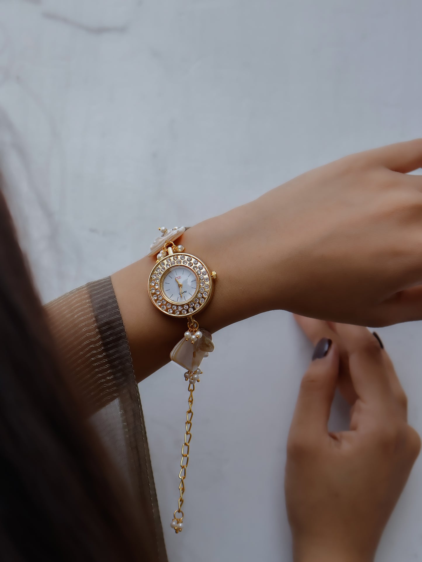 Krupa Baroque Pearls Wrist Watch