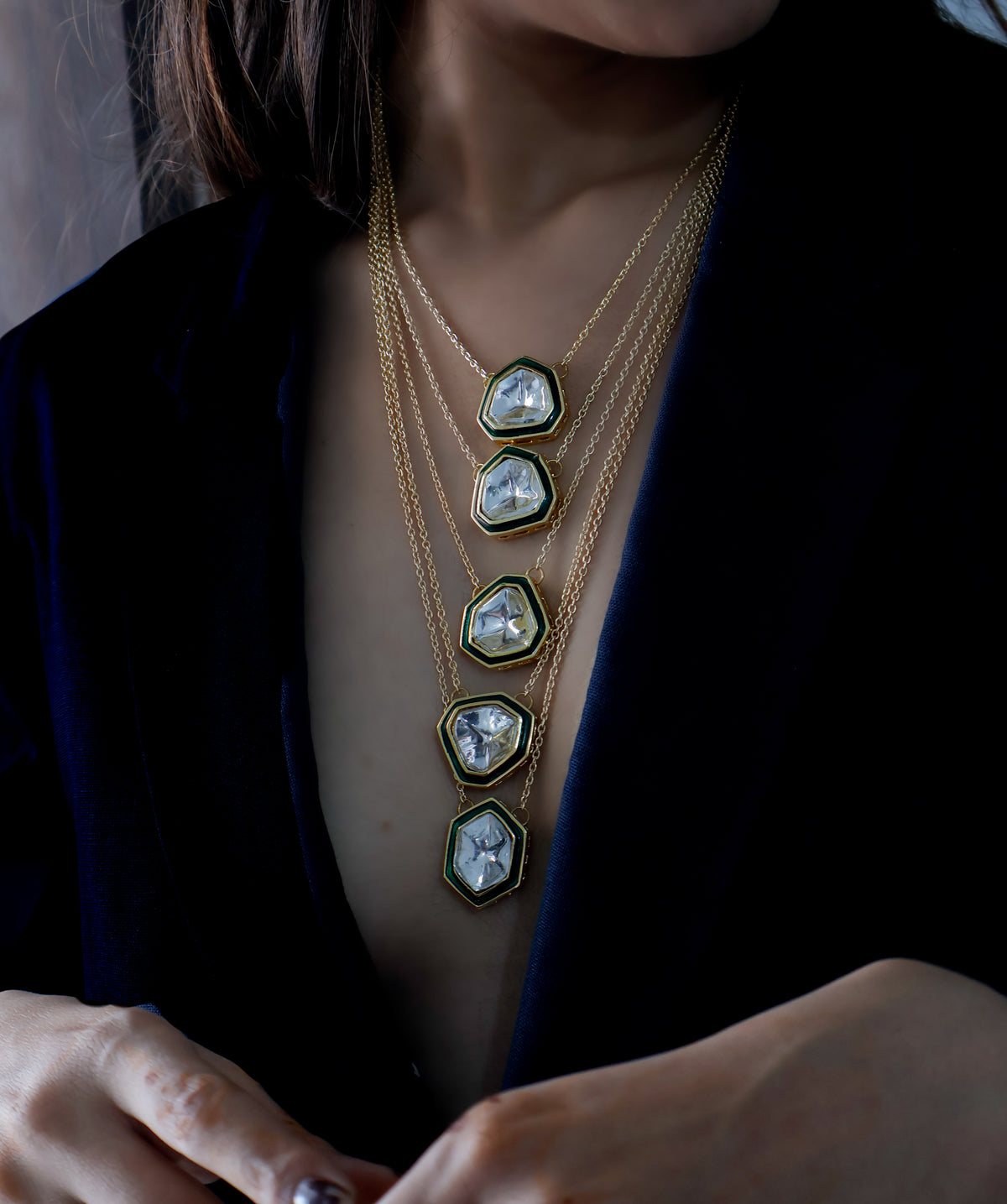 Isa White Stone Necklace